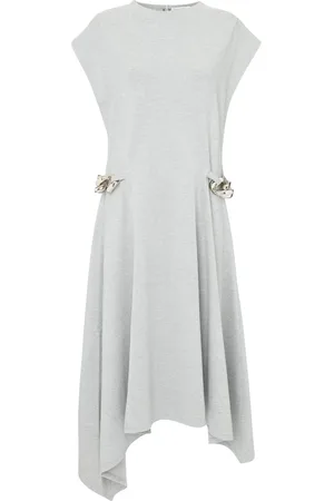 J.W.Anderson Vestido midi con dobladillo asimétrico