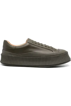 Jil Sander Tenis con agujetas y plataforma