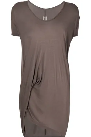 Rick Owens Playera drapeada de manga corta