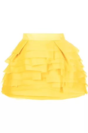ISABEL SANCHIS Skorts de organza a capas