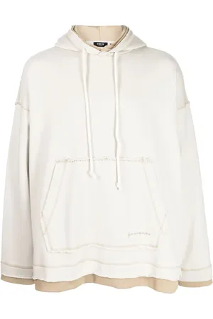 FIVE CM Hoodie con costuras en contraste