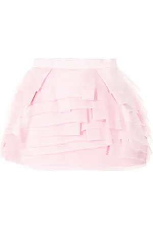 ISABEL SANCHIS Skorts de organza a capas