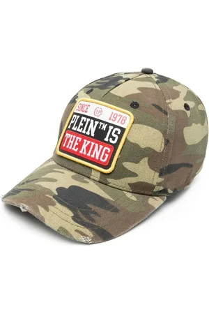 Philipp Plein Gorra con estampado militar y logo