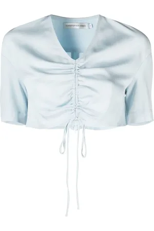 CHRISTOPHER ESBER Top corto con cuello en V