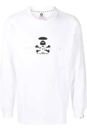 A Bathing Ape Playera con logo gráfico estampado