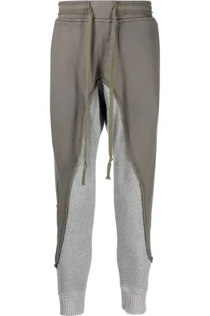 GREG LAUREN Pantalones con diseño de patchwork