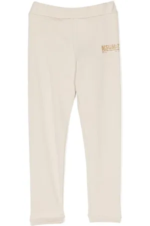 Msgm Leggins con logo estampado