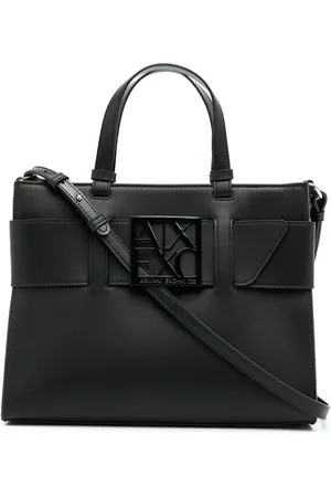Armani Exchange Tote con logo en la correa