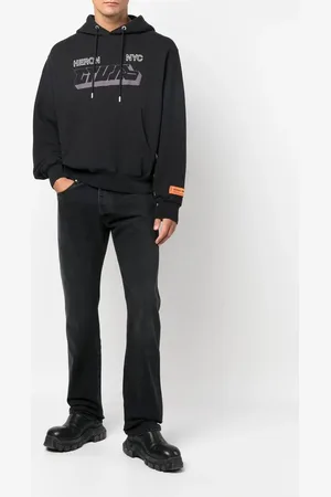Heron Preston Hoodie con estampado gráfico