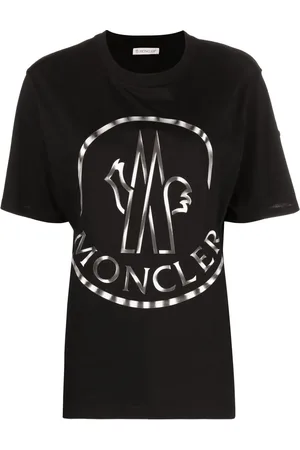 Moncler Playera manga corta con logo estampado