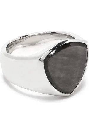 TOM WOOD Anillo de sello bañado en oro