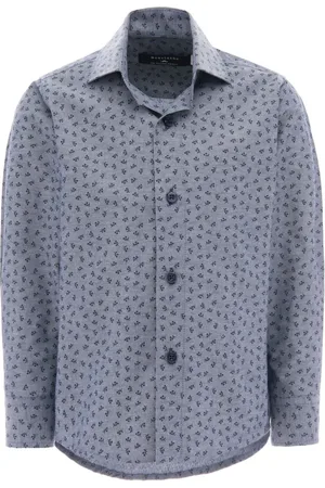 M. Moustache Vestido camisero con diente de león estampado