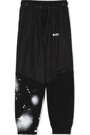 Msgm Pants con panel en contraste