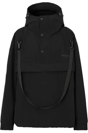 Burberry Chamarra rompevientos oversize con logo