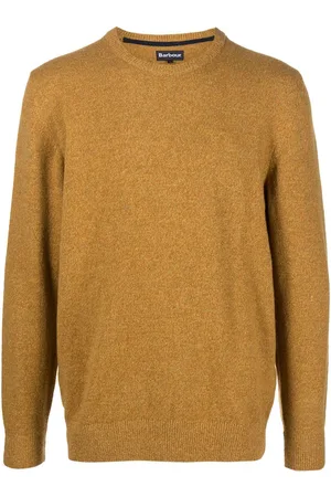 Barbour Suéter de tejido fino con ribete de canalé