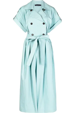 JUUN.J Jumpsuit tipo trenca con doble botonadura