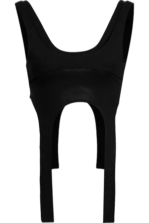 HELIOT EMIL Top corto con cuello en U