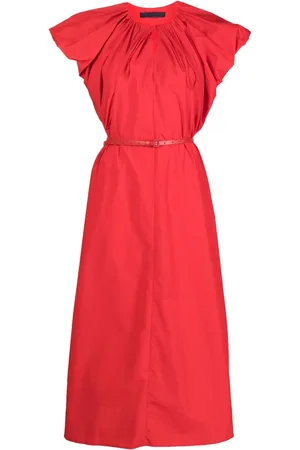 JUUN.J Vestido midi con manga farol