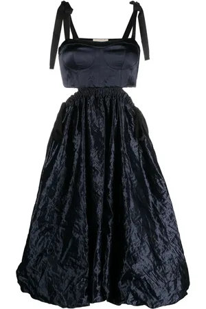 ULLA JOHNSON Vestido de terciopelo con aberturas