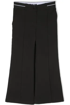 Msgm Pantalones rectos con logo estampado