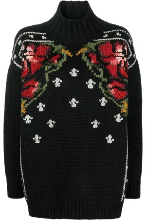 Golden Goose Suéter tejido en intarsia con cuello vuelto
