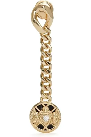Balmain Arete Emblem en oro amarillo de 18kt con diamantes