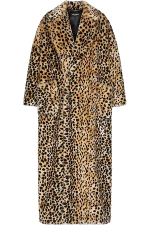 Dolce & Gabbana Abrigo con estampado de leopardo