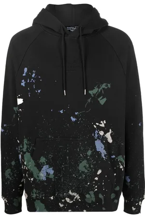 Etudes Hoodie con salpicaduras de pintura estampadas