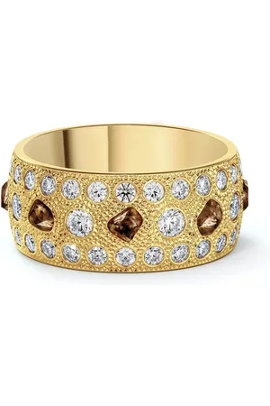 De Beers Anillo Talisman grande en oro amarillo de 18kt con diamantes