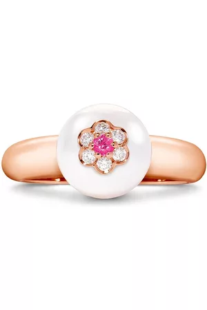 Anillo B Blossom, Oro rosa, Oro blanco y Diamantes
