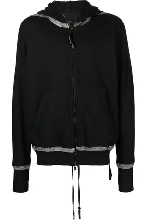 ISAAC SELLAM EXPERIENCE Hoodie con cierre y detalle de cinta