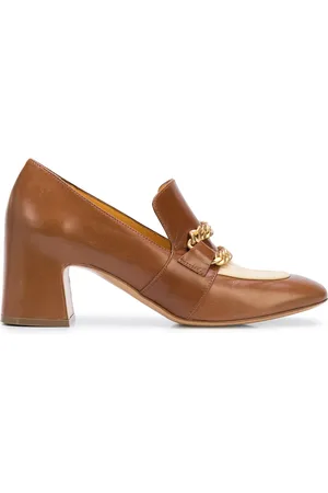 Madison.Maison Mocasines con tacón grueso Perla