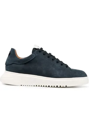 Emporio Armani Tenis bajos con parche del logo