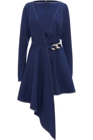 J.W.Anderson Vestido asimétrico con detalle de cadena