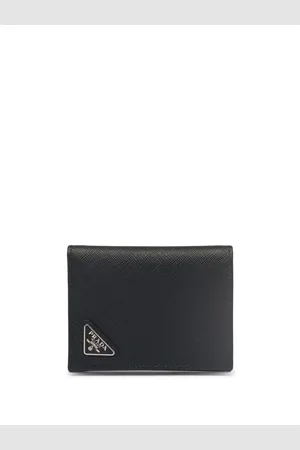 Prada Cartera Saffiano con placa del logo