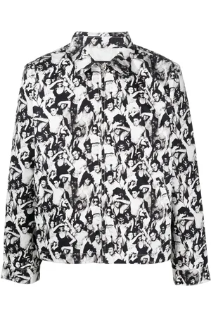 STUSSY Chamarra con estampado gráfico