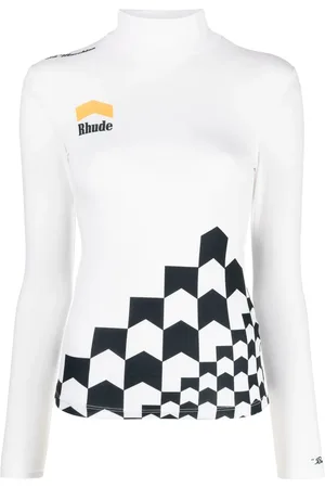 Rhude Playera con cuello alto