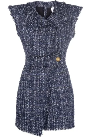 Balmain Vestido de tweed sin mangas