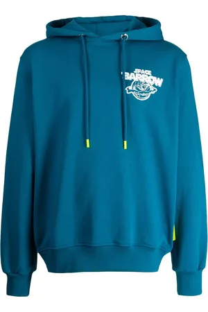 BARROW Hoodie con logo y estampado espacial