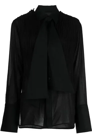 YOHJI YAMAMOTO Blusa con moño en el cuello