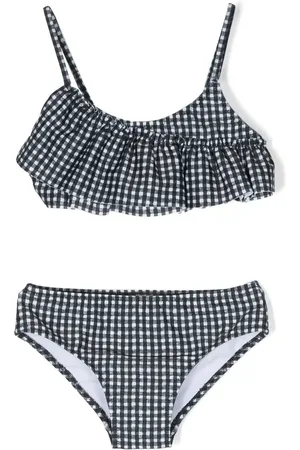 Le pandorine Bikini con cuadros estampados