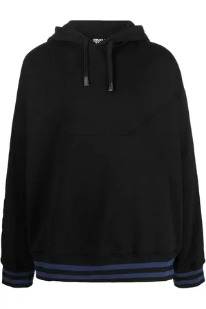 VERSACE Hoodie con ribete de raya