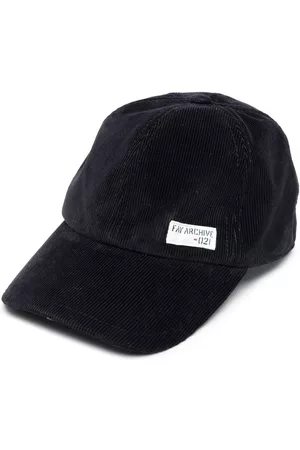 FAY Hombre Gorras - Gorra de pana con parche del logo