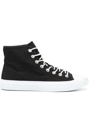 Acne Studios Tenis altos con puntera en contraste