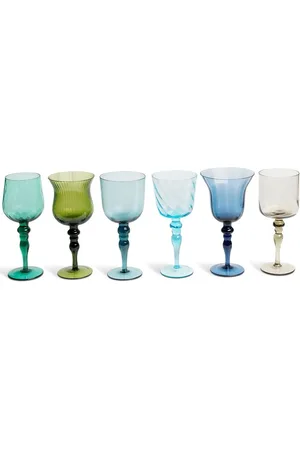 BITOSSI Set de seis copas de vino surtidas