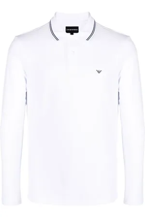 Emporio Armani Playera tipo polo con logo estampado