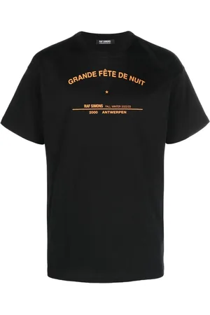 RAF SIMONS Playera con eslogan estampado