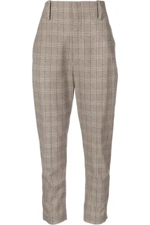 Isabel Marant Pantalones con cuadros estampados