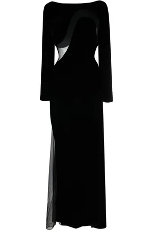 Tom Ford Vestido de fiesta con panel de malla