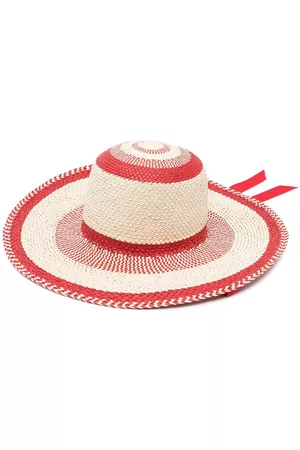 GLADYS TAMEZ MILLINERY Mujer Sombreros - Sombrero entretejido a rayas